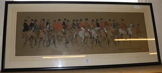 Framed hunting print